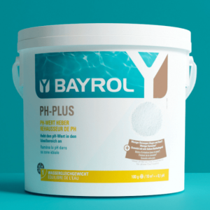 pH plus BAYROL, pour augmenter le pH des piscines dont l'eau a un pH inférieur à 7