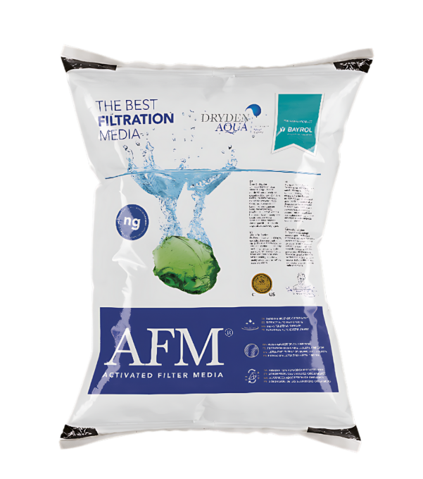 AFM BAYROL, Média filtrant à base de verre recyclé activé pour optimiser la qualité de filtration des filtres à sable / verre. Réduit la consommation des produits de désinfection.